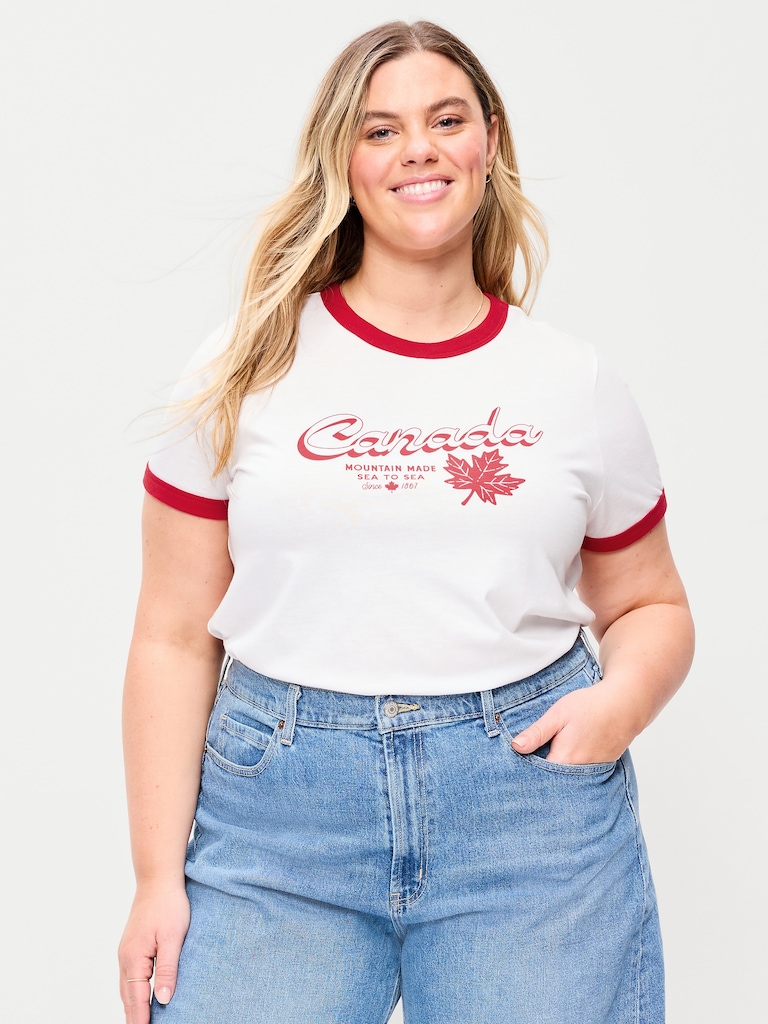EveryWear Graphic Ringer T-Shirt