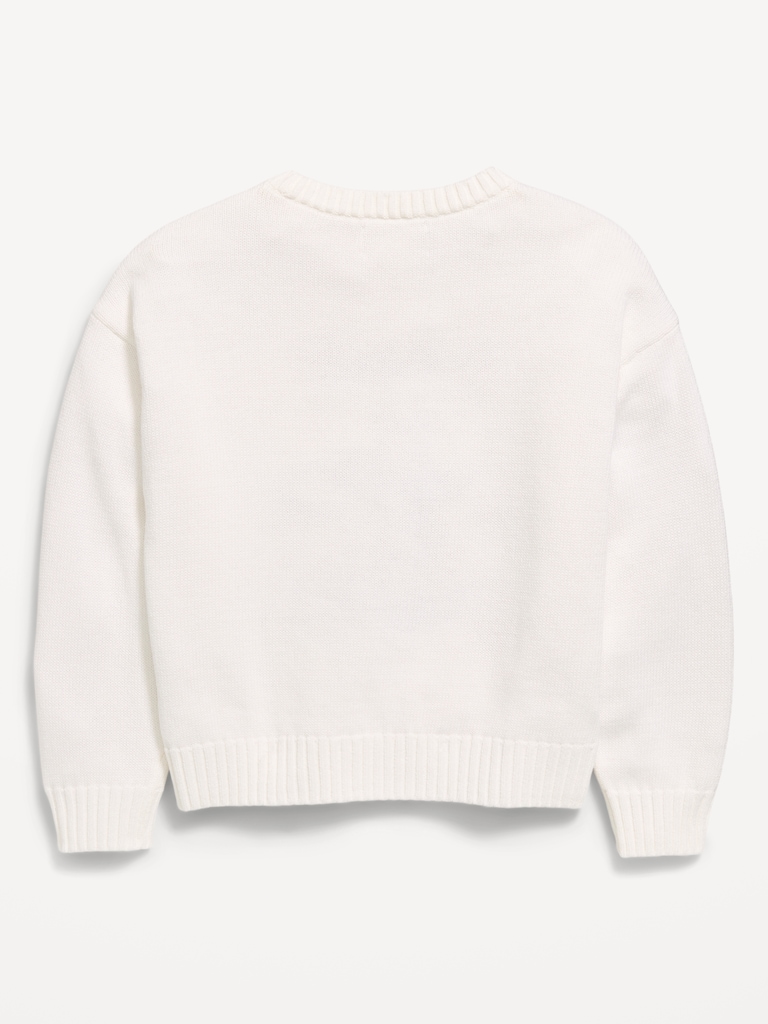 Long-Sleeve Pullover Sweater for Girls