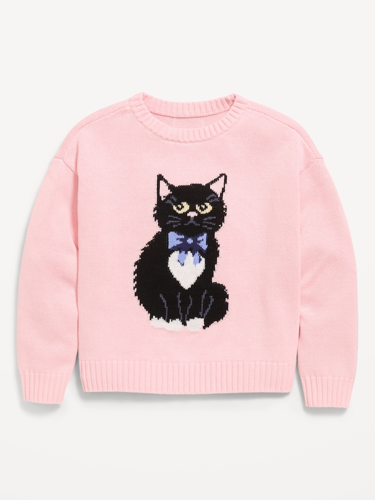 Long-Sleeve Pullover Sweater for Girls
