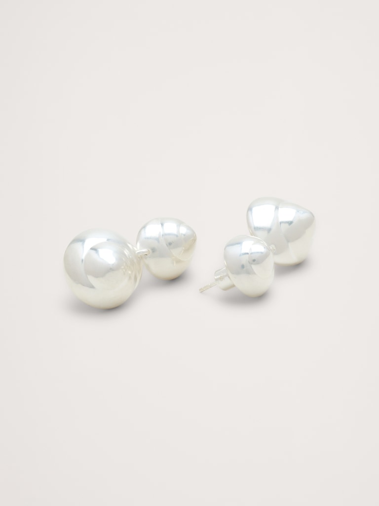 Spiral Sphere Drop Earring