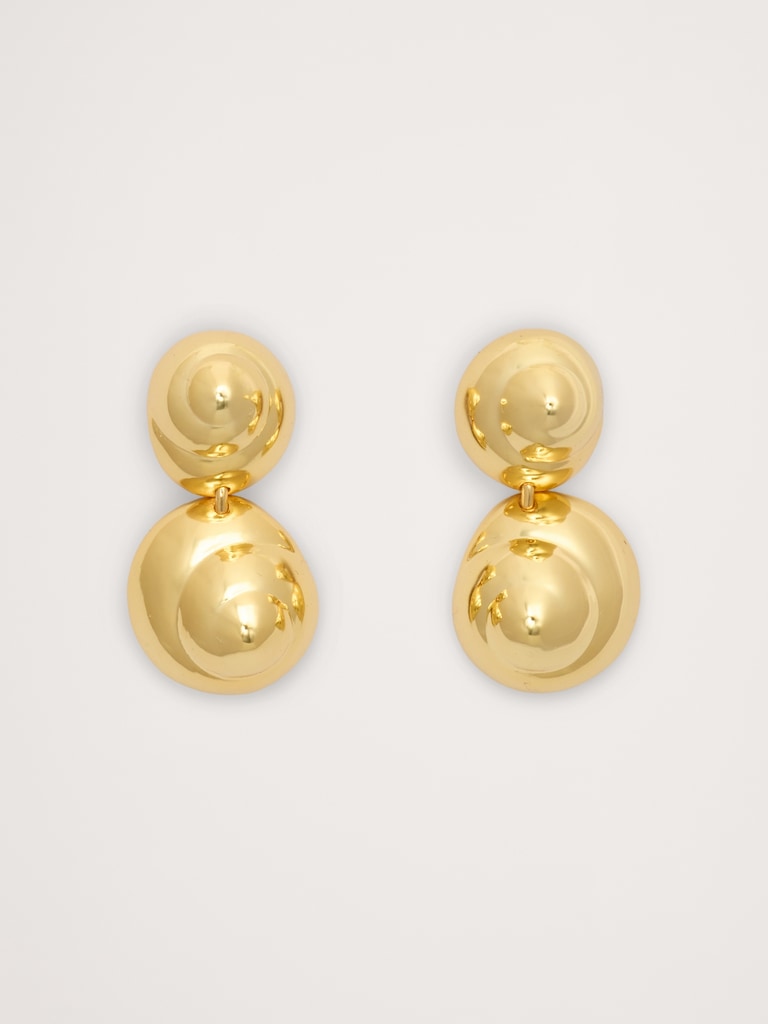 Spiral Sphere Drop Earring