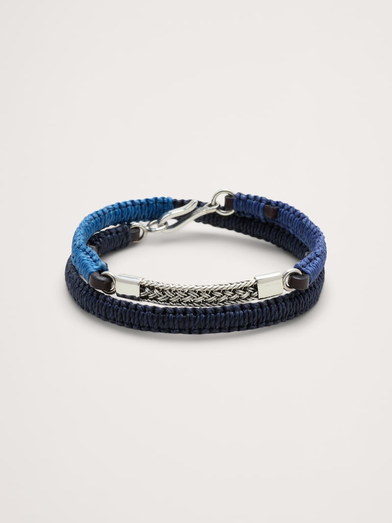 Macrame Artisan Leather Bracelet By Caputo & Co