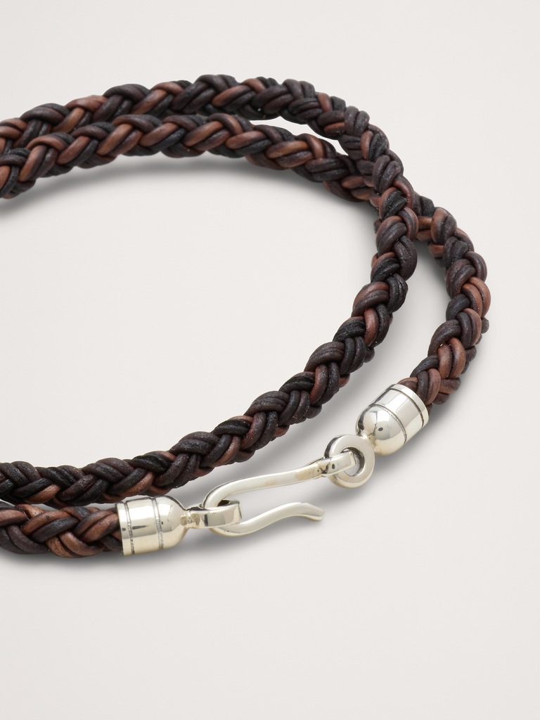 Round Braid Leather Balinese Bracelet By Caputo & Co