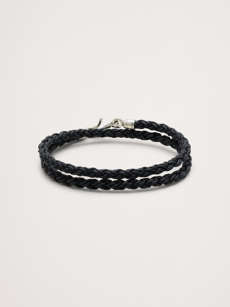 Round Braid Leather Balinese Bracelet By Caputo & Co