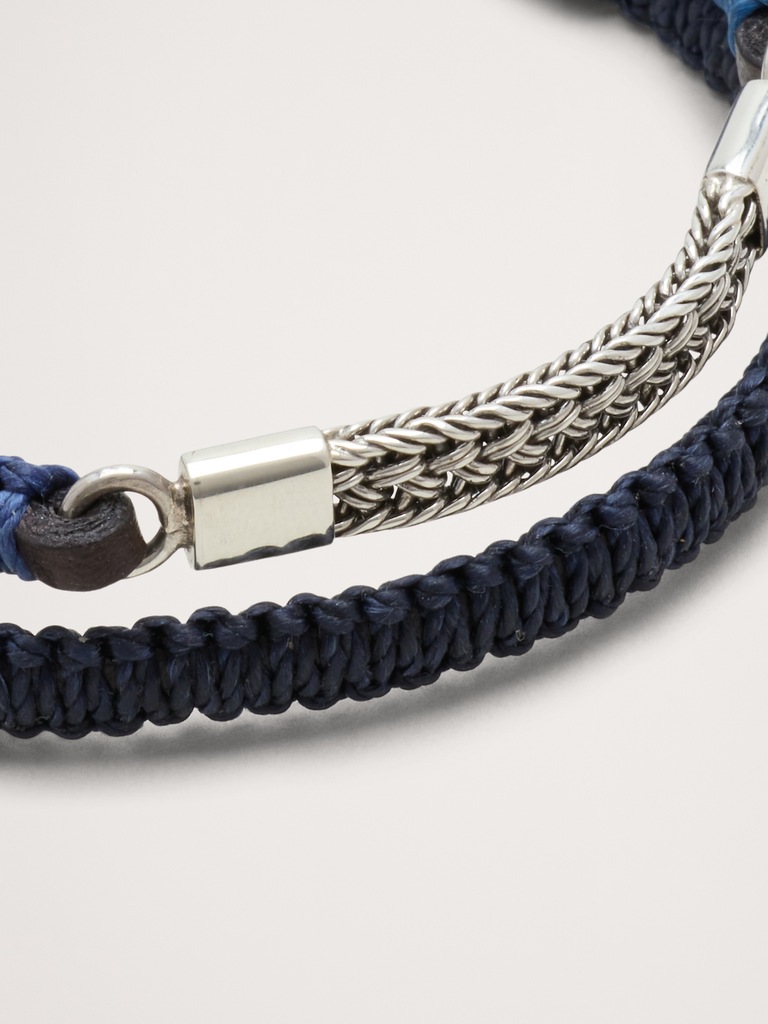 Macrame Artisan Leather Bracelet By Caputo & Co
