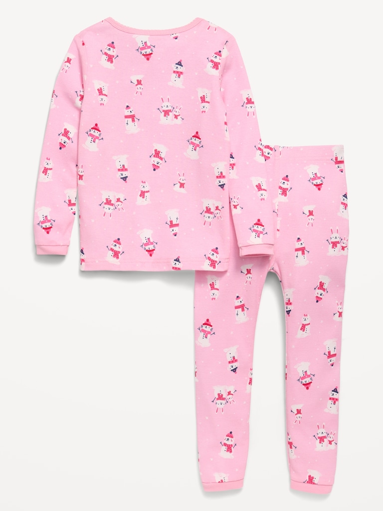 Printed Snug-Fit Pajama Set for Toddler & Baby