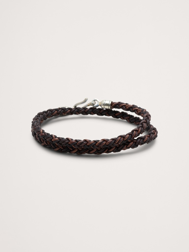 Round Braid Leather Balinese Bracelet By Caputo & Co