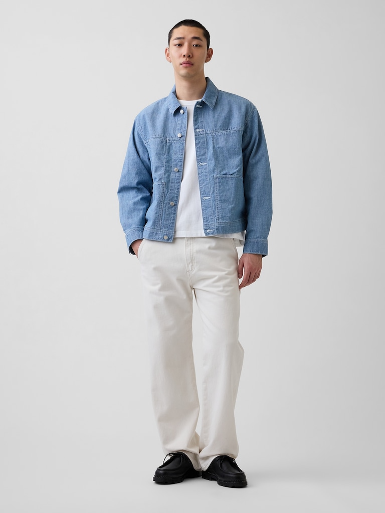 Boxy Chambray Jacket