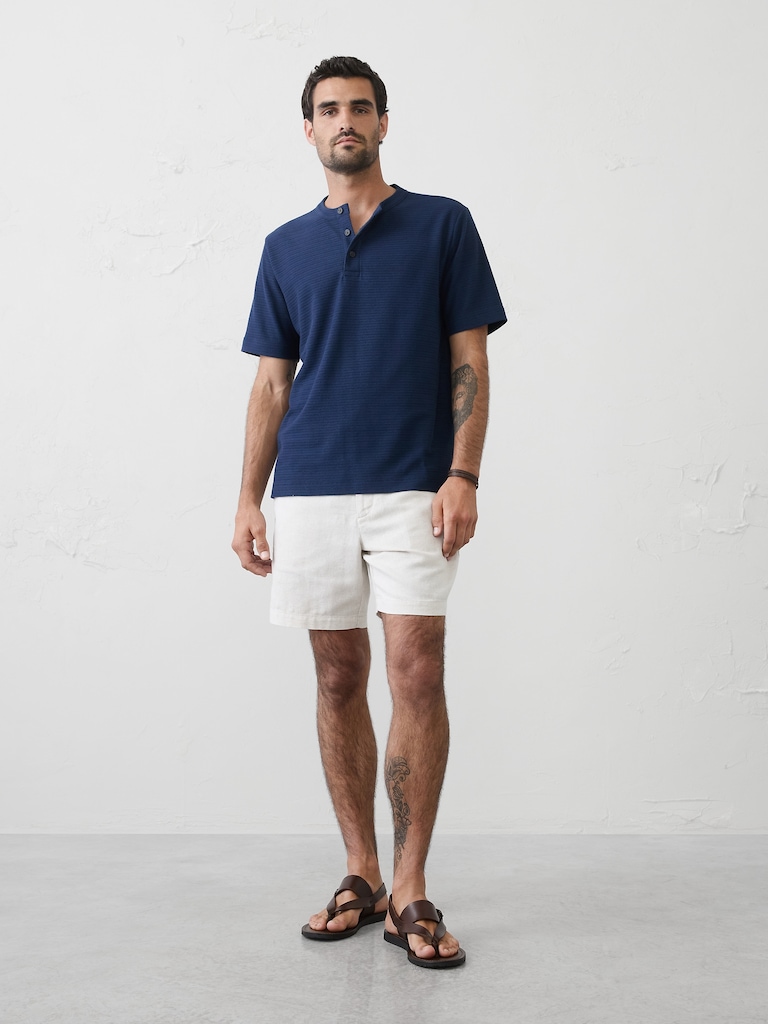 Standard-Fit Textured Henley