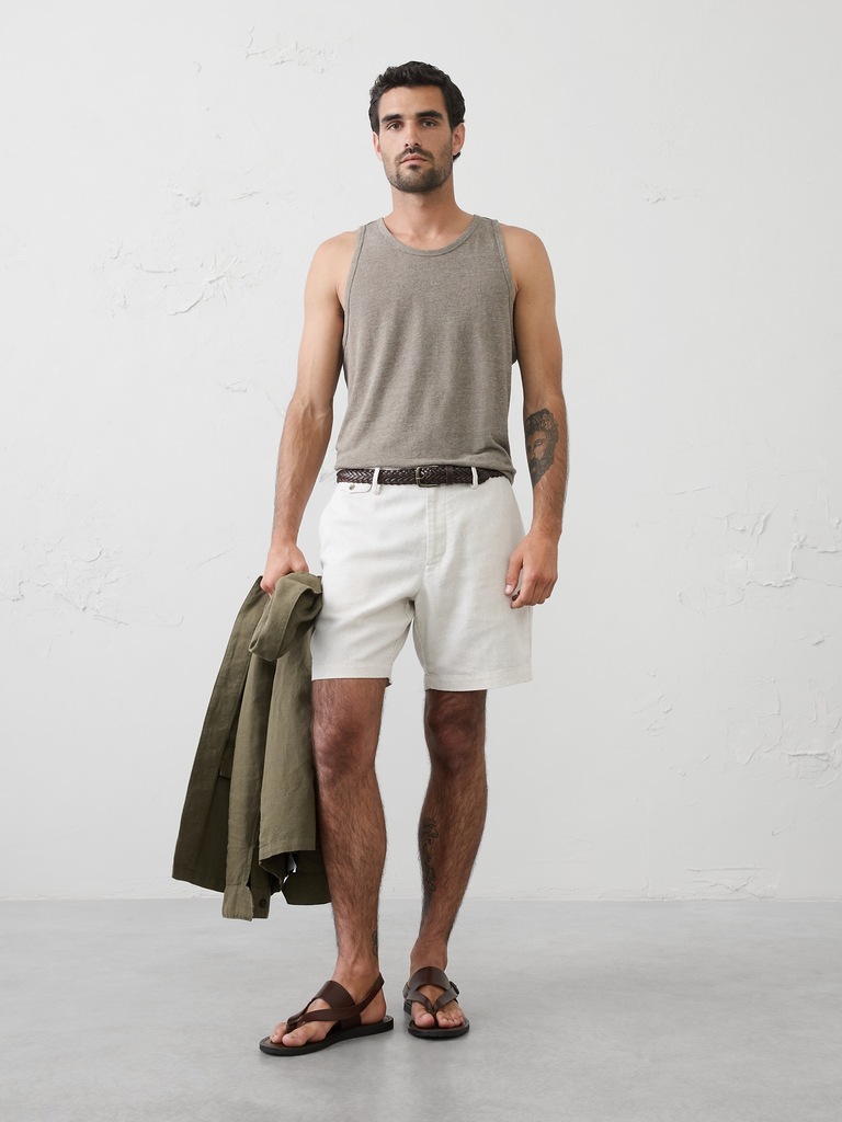Linen-Blend Tank