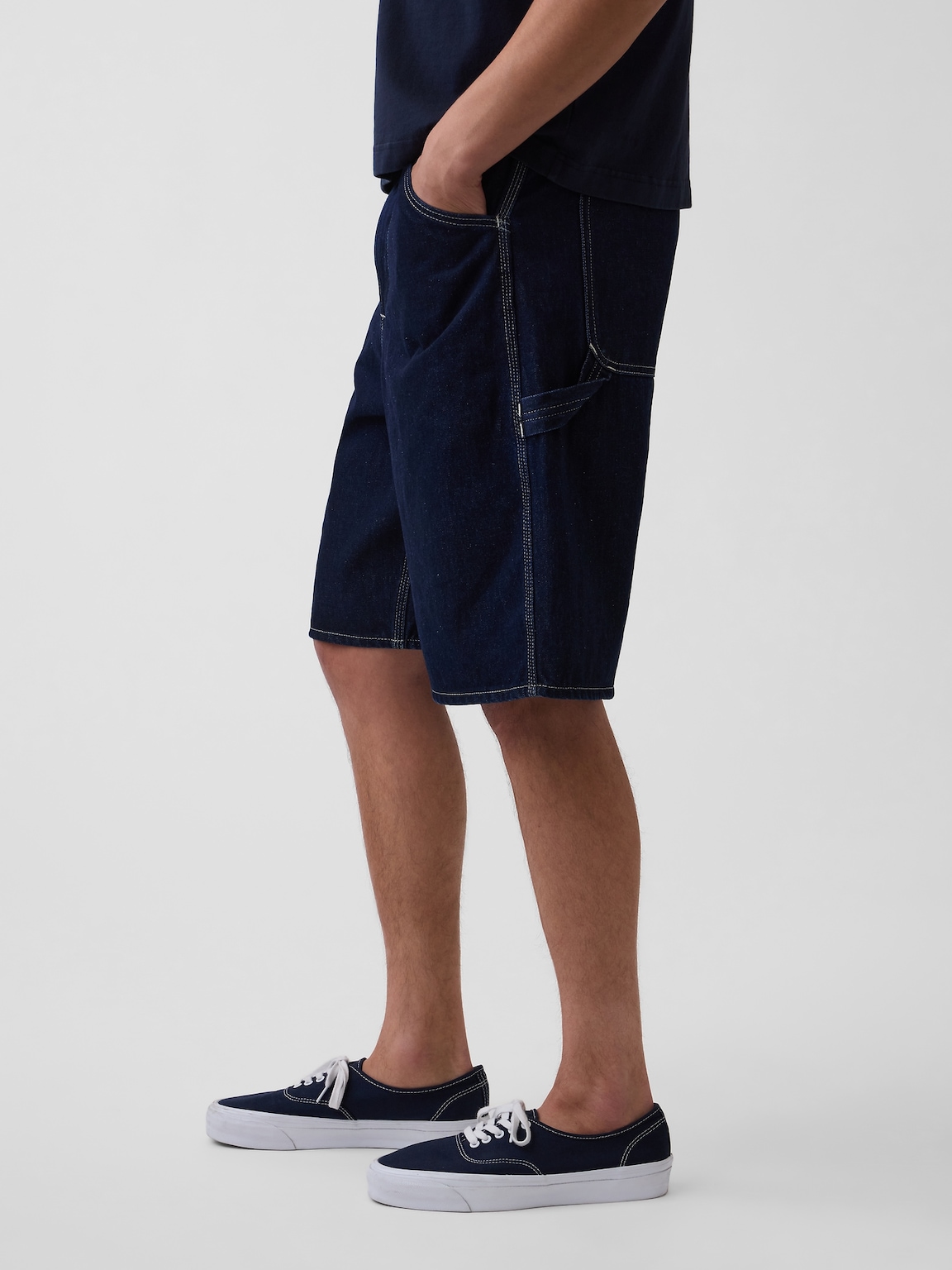 10.5" Baggy Denim Carpenter Shorts