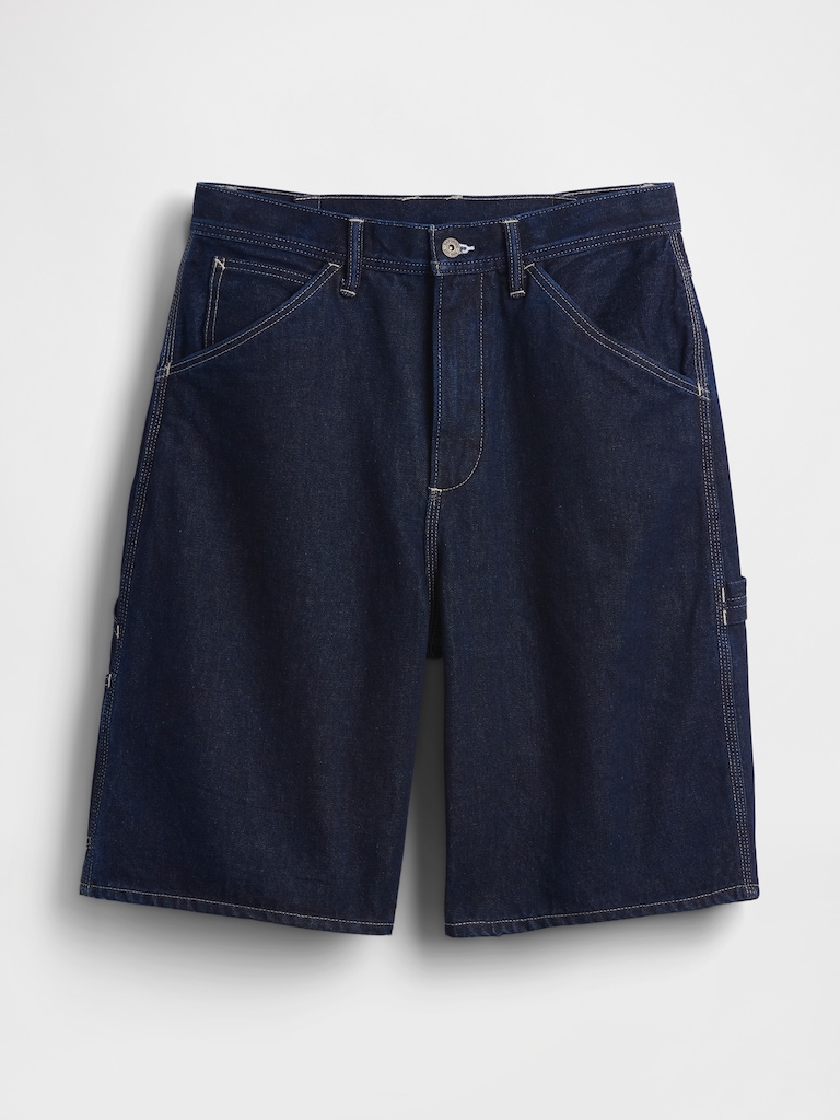 10.5" Baggy Denim Carpenter Shorts