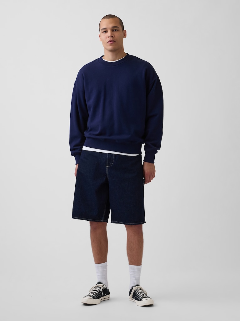 10.5" Baggy Denim Carpenter Shorts