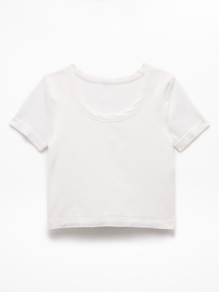 Athleta Girl Rise Above Rib Scoop Tee