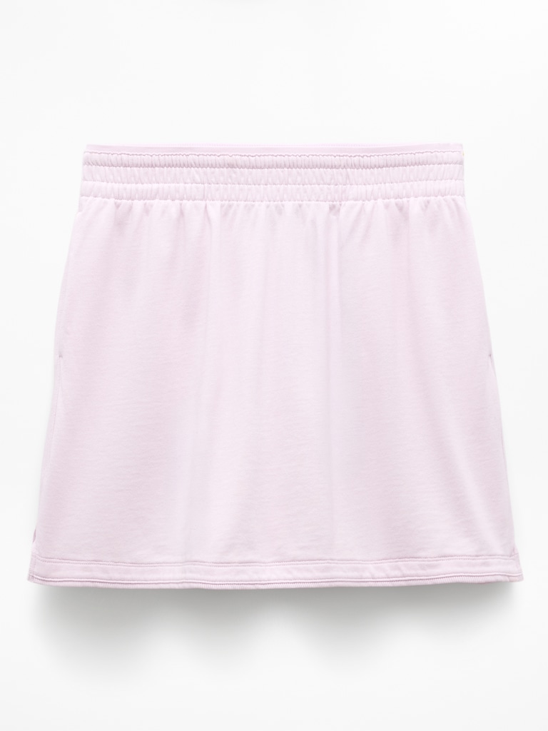 Airy Cotton Terry Mid Rise Mini Skirt