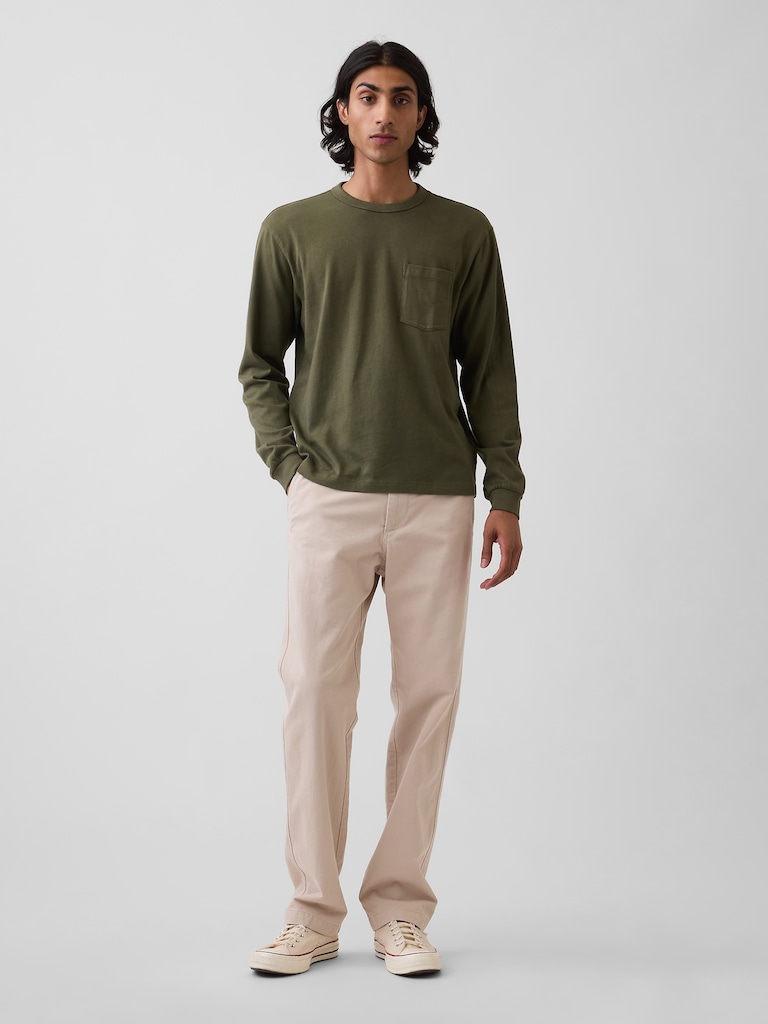 Heavyweight Twill Relaxed Straight Khakis