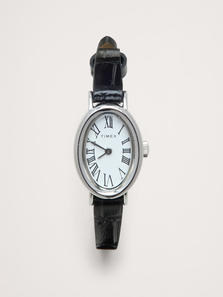Cavatina Watch with Leather Strap by Timex
