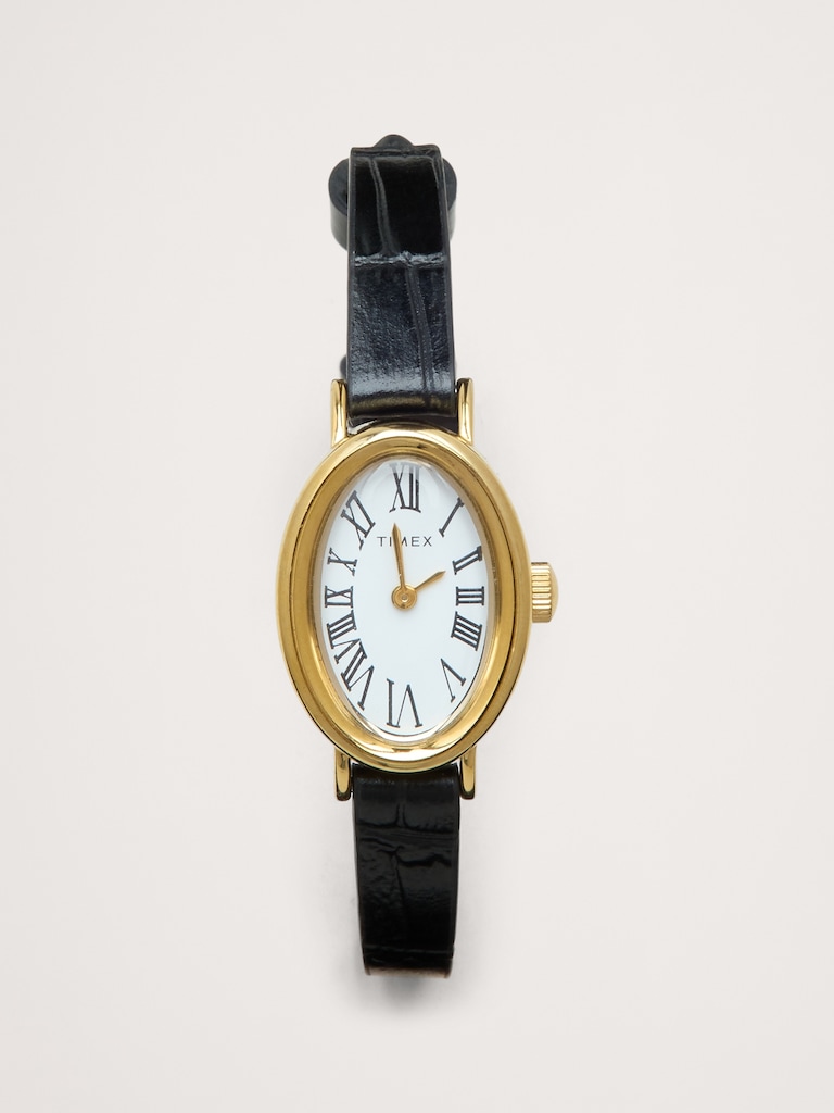 Cavatina Watch with Leather Strap by Timex