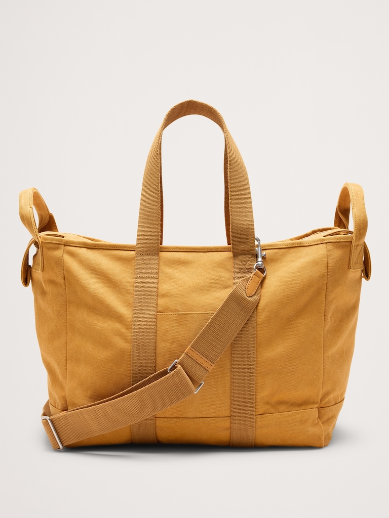 Large Cotton Canvas Weekender Bag