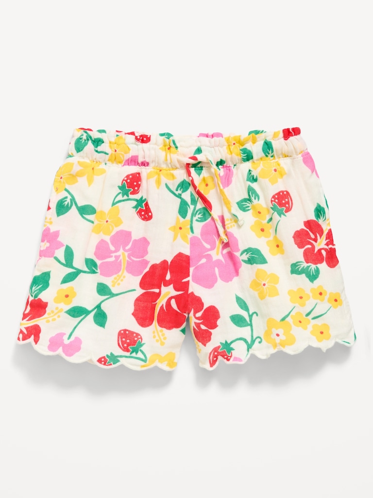 Double-Weave Shorts for Toddler Girls