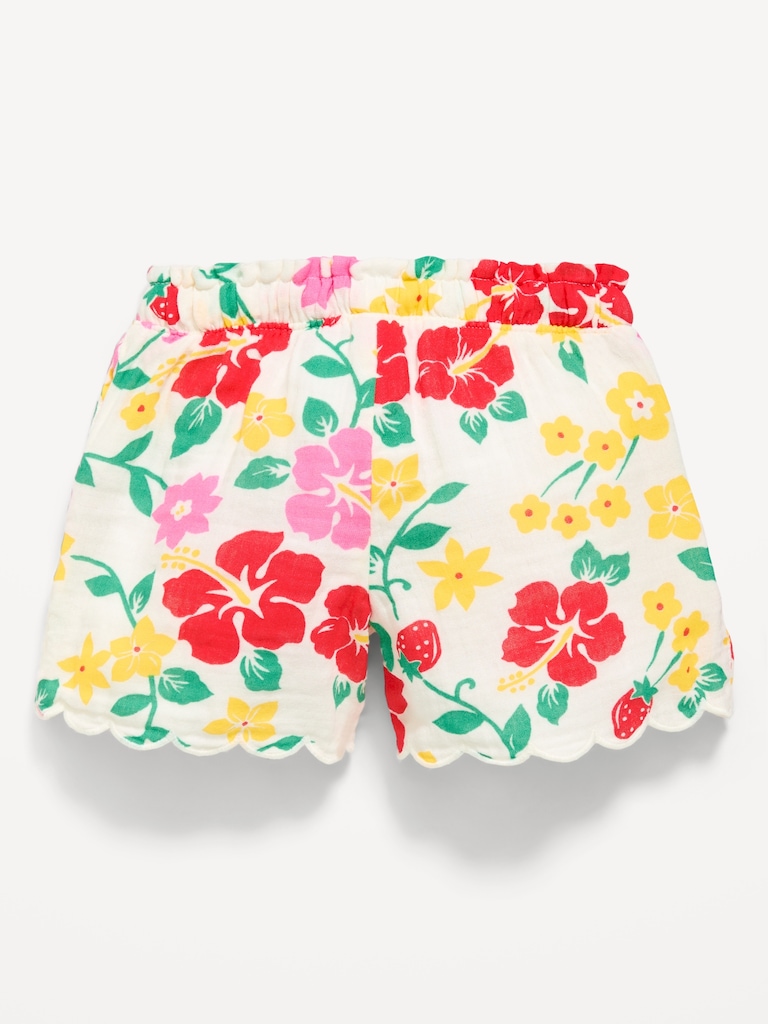 Double-Weave Shorts for Toddler Girls