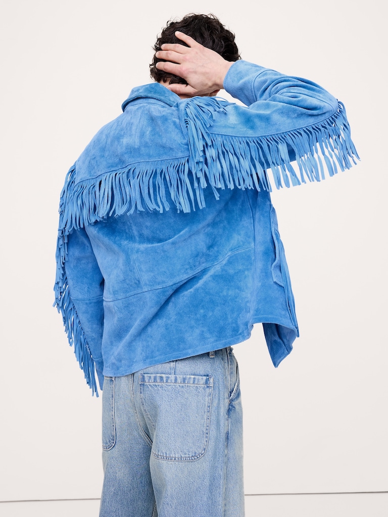 Suede Fringe Jacket