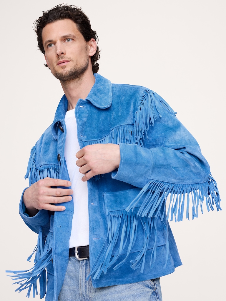 Suede Fringe Jacket