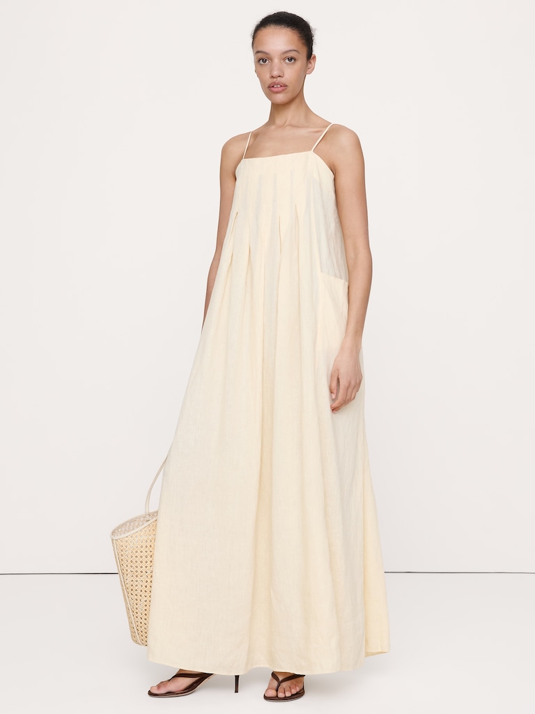 Linen Trapeze Dress