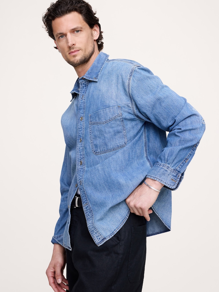 Relaxed-Fit Denim Shirt