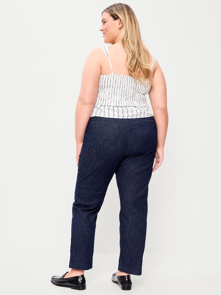 Pantalon Pixie droit à taille haute