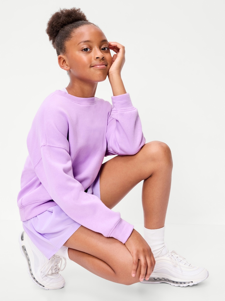 High-Waisted StretchTech Performance Shorts for Girls