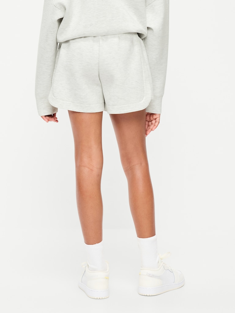 Bounce Fleece High-Waisted Shorts for Girls
