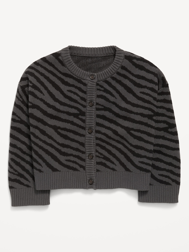 Cozy Button-Front Cardigan Sweater for Girls