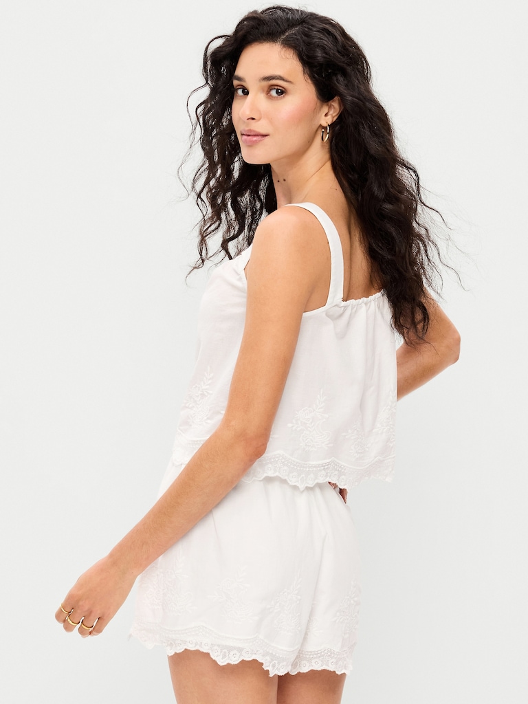 Tie-Front Cami Tank Top