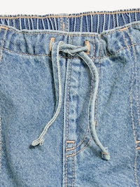 Pull-On Low-Rise Super Baggy Wide-Leg Cargo Jeans for Girls