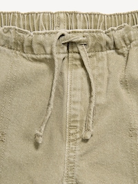 Pull-On Low-Rise Super Baggy Wide-Leg Cargo Jeans for Girls