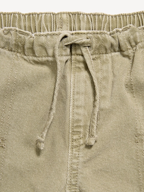 Pull-On Low-Rise Super Baggy Wide-Leg Cargo Jeans for Girls