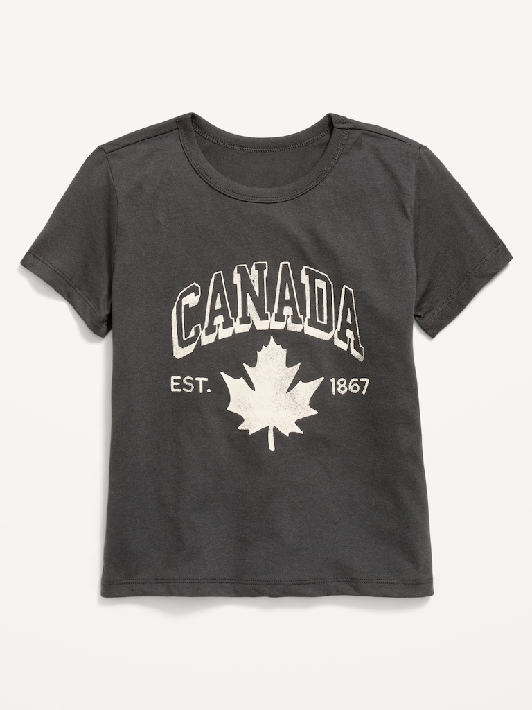 T-shirt à manches courtes à imprimé pour fille