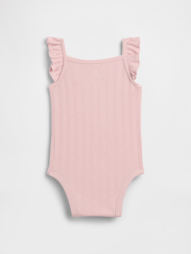 Baby Pointelle Rib Tank Bodysuit