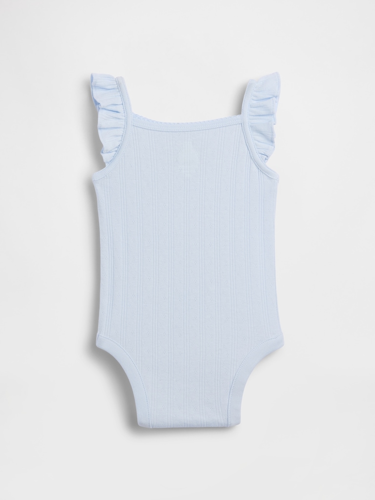 Baby Pointelle Rib Tank Bodysuit
