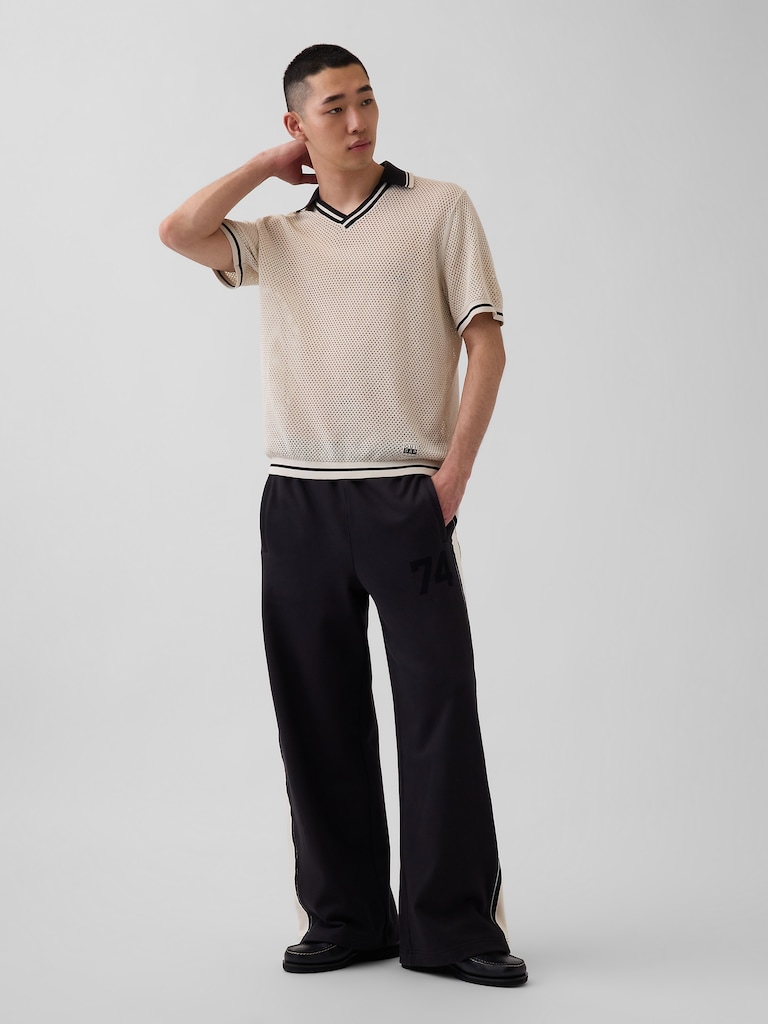 OuiGap Mesh Polo Sweater