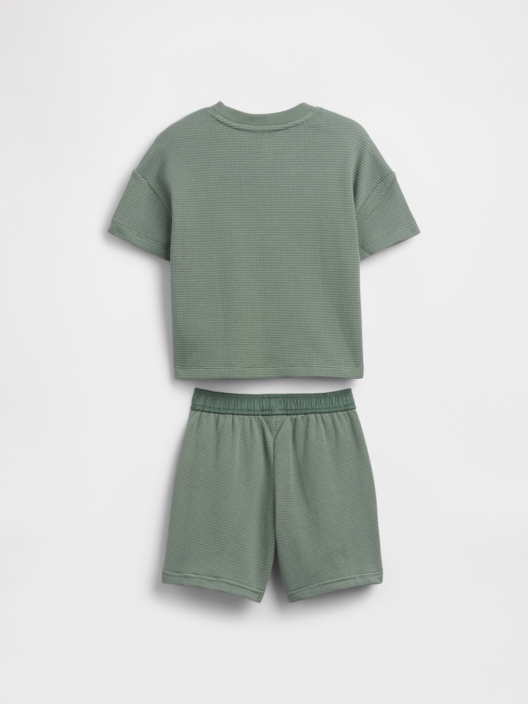 Baby & Toddler Textured Stripe Outfit Set