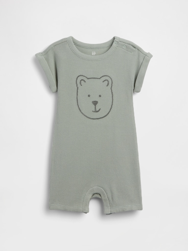 Baby Brannan Bear Waffle Shorty One-Piece