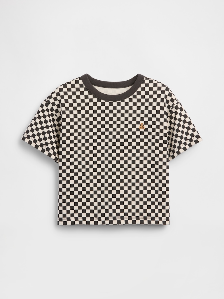 Baby & Toddler Boxy Checkered T-Shirt