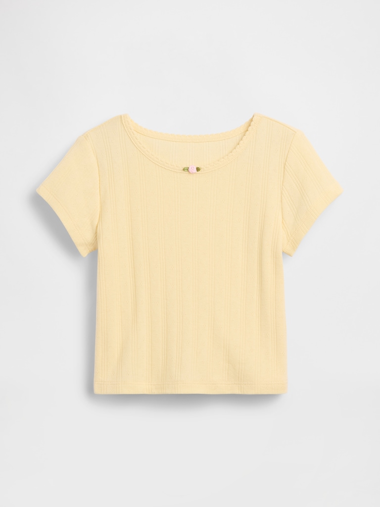 Baby & Toddler Pointelle Rib T-Shirt