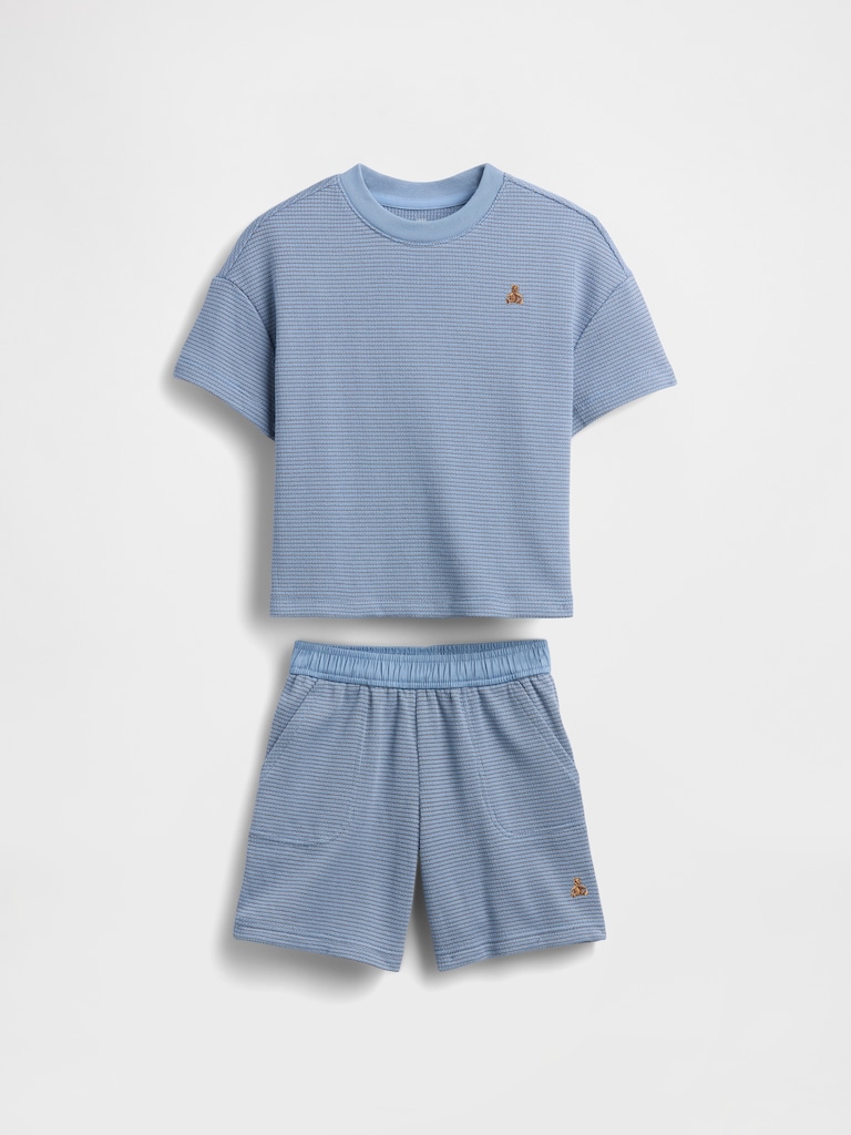 Baby & Toddler Textured Stripe Outfit Set