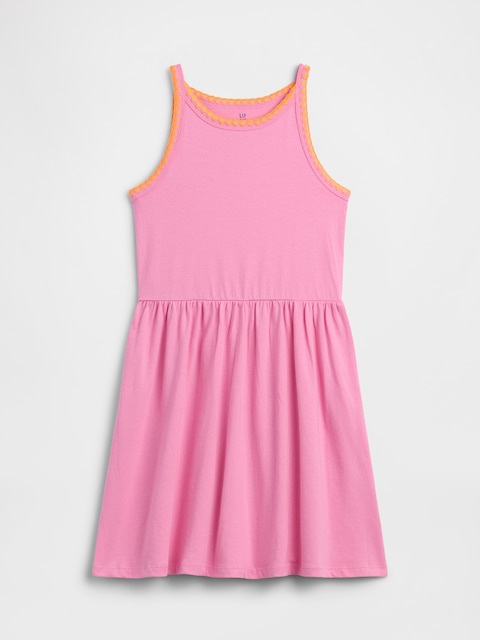 strapless open back dress Gabriella Pink Floral Lace Dress – The Lace Anchor main image 0