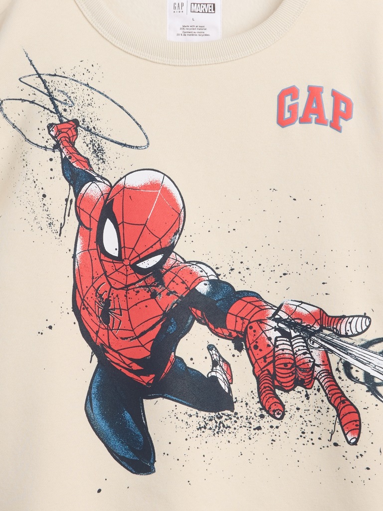 GapKids Marvel Spider-Man Relaxed Crewneck Sweatshirt