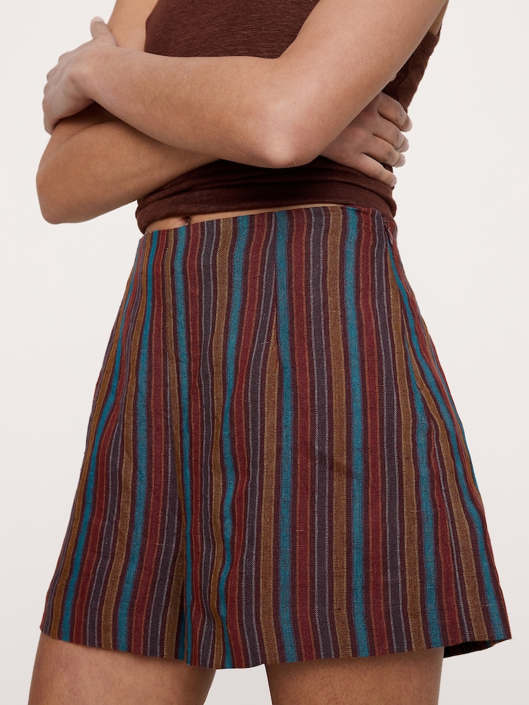 High-Rise 3" Linen Short