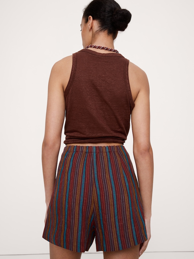 High-Rise 3" Linen Short